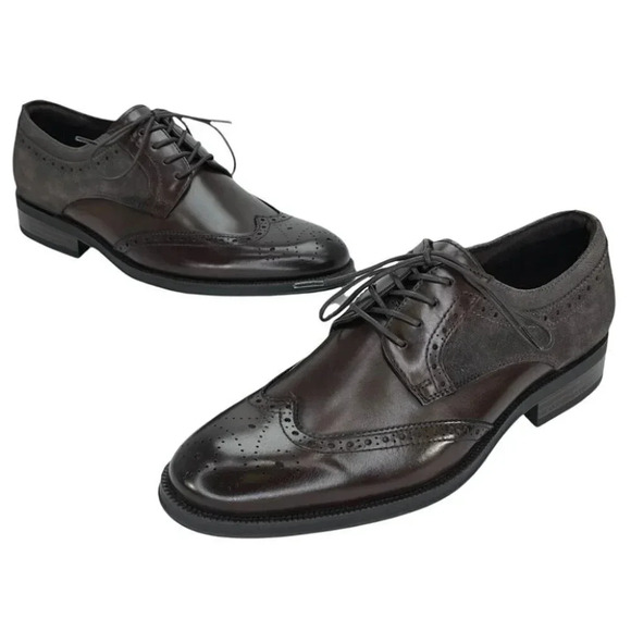 Kenneth Cole Brock Leather Wingtip Mens Oxfords Size 7.5M - Picture 7 of 12